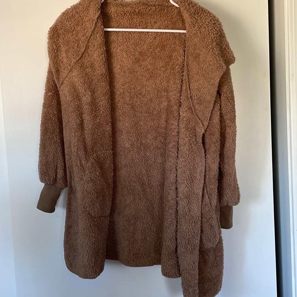 Cozy Sherpa jacket.